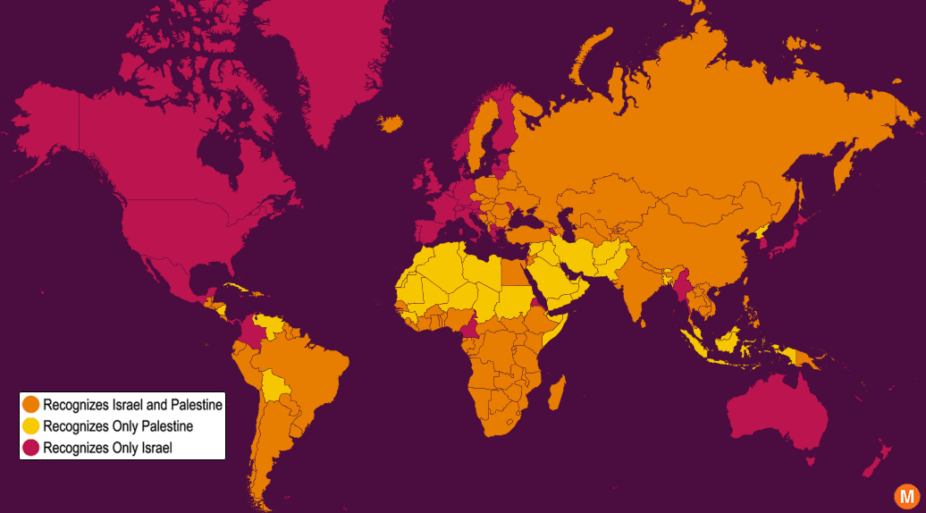 Countries That Only Recognize Palestine