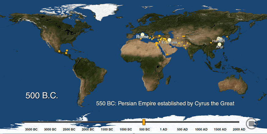 World Map 2000 Years Ago Watch As The World's Cities Appear One-By-One Over 6,000 Years - Metrocosm