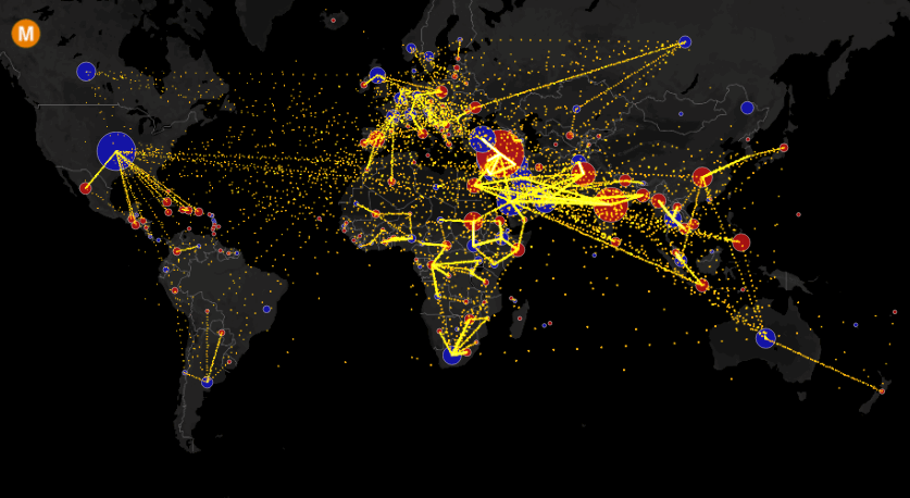 World Migration Map 2022